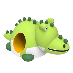 Crocodile with tube